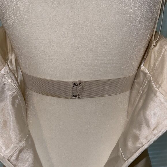 J. Crew 4 Emma Faille Cream Ivory 💯 Silk Formal Sleeveless Dress - Picture 10 of 16